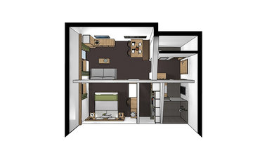 Ferienwohnung / Appartement 2 - Grundriss